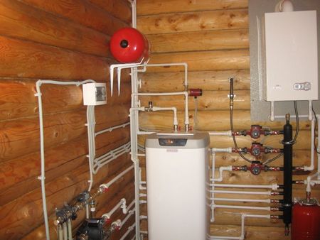 Система отопления в деревянном доме.